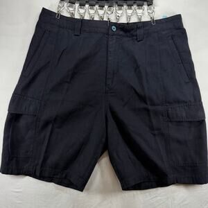 Tommy Bahama Relax Men’s Size 36 Black Tencel Lyocell Blend Cargo Shorts